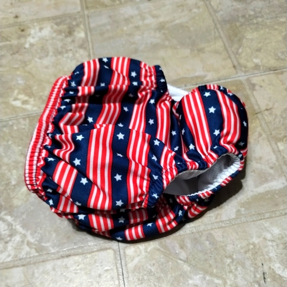 I Play by Green Sprouts 18 Months Stars and Stripes Reusable Swim Diaper - Picture 6 of 16